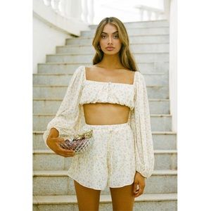 Sabo Skirt Cayenne floral flowy short SET ✨ both top and shorts are XS ✨ NWOT